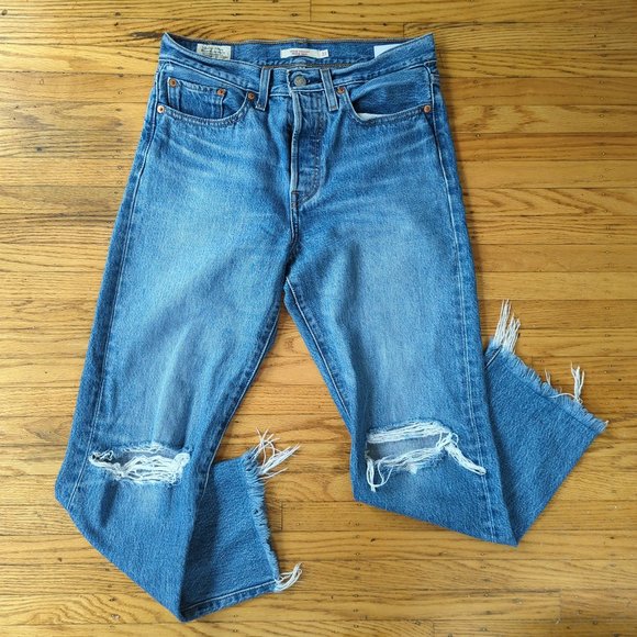 Levi's Wedgie Straight Crop Jeans Uncovered Truth - Picture 5 of 5